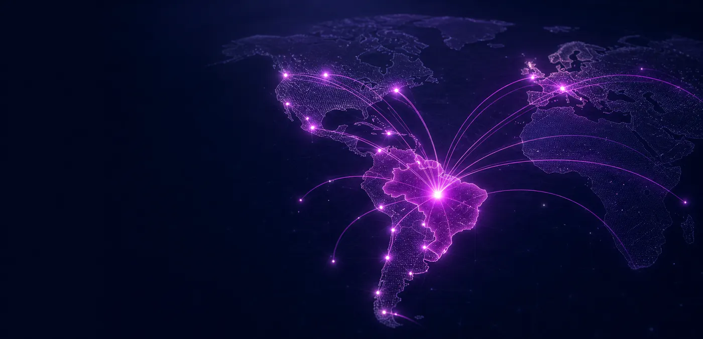 Commercial expansion routes connecting Brazil with Latin America and the United States