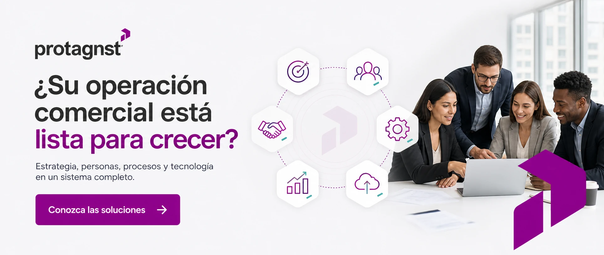 Agenda un diagnóstico comercial con Protagnst