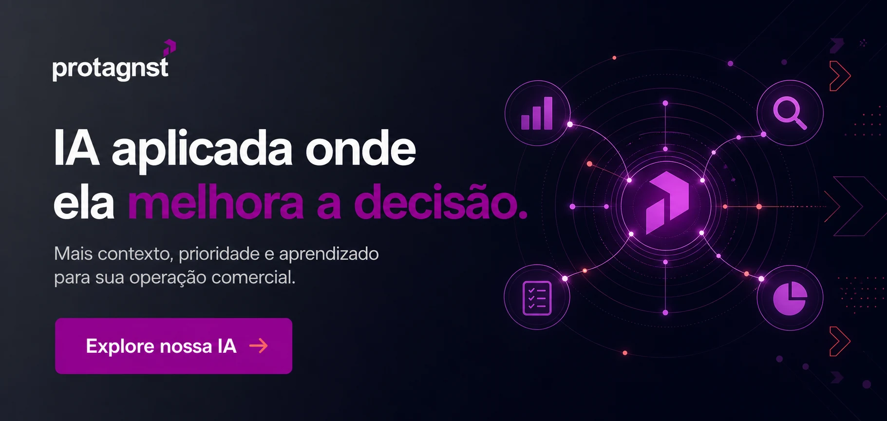 Agende um diagnóstico comercial com a Protagnst